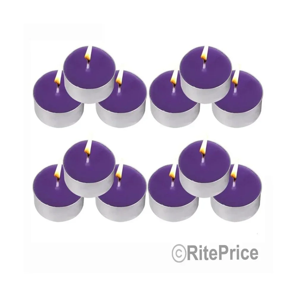 60PCS Lavender Tealight Candles Highly Scented w/ Essential & Natural Oil (2 Pk)